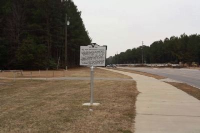 Mt. Zion Methodist Church Marker, looking north along Loring Mill Road (State Road 204). Click for full size. Mt. Zion Methodist Church Marker, looking north along Loring Mill Road (State Road 204) image. Click for full size.