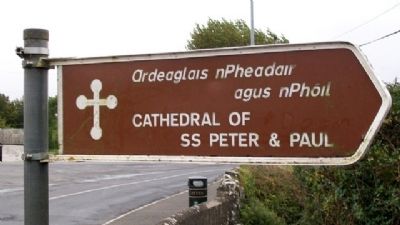 Newtowntrim (SS Peter & Paul) Cathedral Road Sign image. Click for full size.