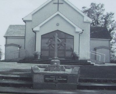 Girley Catholic Church Photo on Marker. Click for full size. Girley Catholic Church Photo on Marker image. Click for full size.