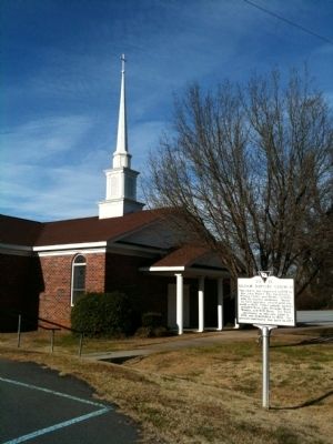 Siloam Baptist Church and Marker image. Click for full size.