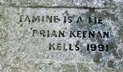 AFrI Great Famine Project Memorial Quote. Click for full size. AFrI Great Famine Project Memorial Quote image. Click for full size.