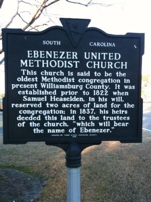 Ebenezer United Methodist Church Marker image. Click for full size.