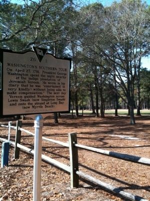Marker and Golf Course. Click for full size. Marker and Golf Course image. Click for full size.