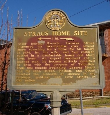 Straus Home Site Marker image. Click for full size.