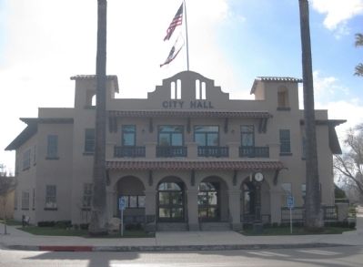 Patterson's City Hall - Built as a Replica on the Site of the Del Puerto Hotel. Click for full size. Patterson's City Hall - Built as a Replica on the Site of the Del Puerto Hotel image. Click for full size.