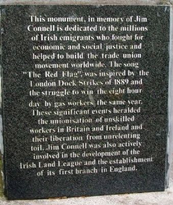 Jim Connell Monument Dedication image. Click for full size.