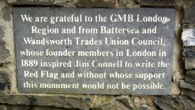 Jim Connell Monument Supporters image. Click for full size.