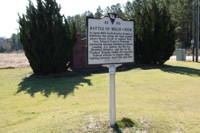 Battle of Beech Creek / The Civil War Ends In S.C Marker. Click for full size. Battle of Beech Creek / The Civil War Ends In S.C Marker image. Click for full size.