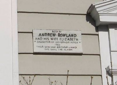 Andrew Roland House Marker. Click for full size. Andrew Roland House Marker image. Click for full size.