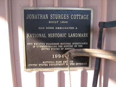 Jonathan Sturges Cottage Marker. Click for full size. Jonathan Sturges Cottage Marker image. Click for full size.