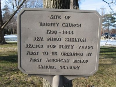 Site of Trinity Church Marker. Click for full size. Site of Trinity Church Marker image. Click for full size.