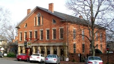 Old Warehouse and Marker image. Click for full size.