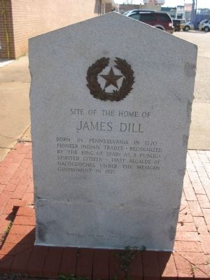 Site of the home of James Dill Marker image. Click for full size.