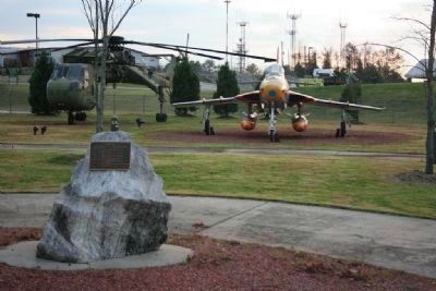 History Marker for the 117th Tactical Reconnaissance Wing in the Center of Aviation Memorial Park image. Click for full size.