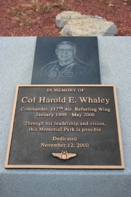 In Memory of Col Harold E. Whaley. Click for full size. In Memory of Col Harold E. Whaley image. Click for full size.