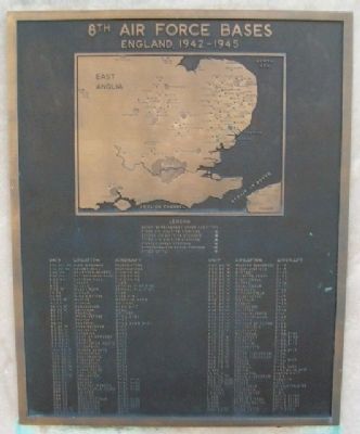 8th Air Force Bases Marker image. Click for full size.