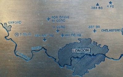 8th Air Force Bases Marker Detail. Click for full size. 8th Air Force Bases Marker Detail image. Click for full size.