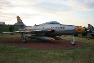 RF-84F Thunderflash Jet On Display at Aviation Memorial Park image. Click for full size.