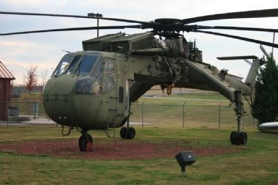 CH-54 Tarhe "Skycrane" On Display at Aviation Memorial Park image. Click for full size.