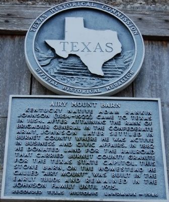 Airy Mount Barn Marker. Click for full size. Airy Mount Barn Marker image. Click for full size.