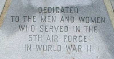 5th Air Force Memorial. Click for full size. 5th Air Force Memorial image. Click for full size.