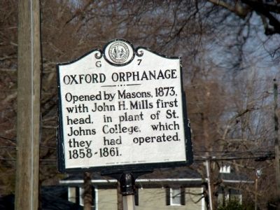 Oxford Orphanage Marker image. Click for full size.