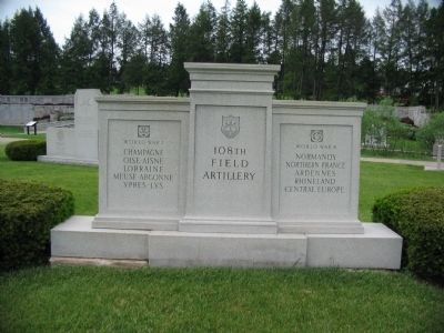 108th Field Artillery Memorial. Click for full size. 108th Field Artillery Memorial image. Click for full size.