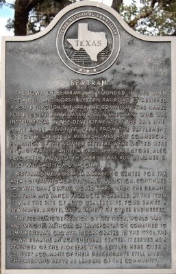 Bertram Marker. Click for full size. Bertram Marker image. Click for full size.