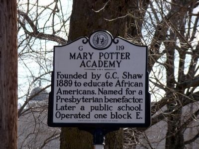 Mary Potter Academy Marker image. Click for full size.