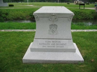 103rd Medical Battalion and Regiment Memorial image. Click for full size.