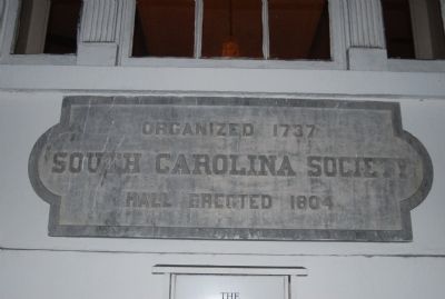The South Carolina Society Hall image. Click for full size.