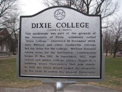 Dixie College Marker. Click for full size. Dixie College Marker image. Click for full size.