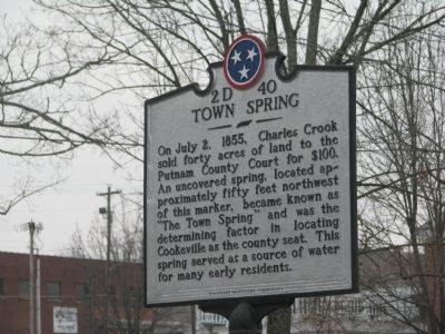 Town Spring Marker. Click for full size. Town Spring Marker image. Click for full size.