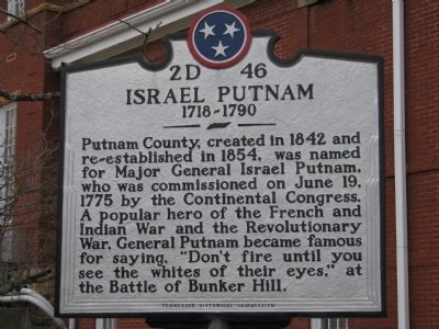 Israel Putnam Marker. Click for full size. Israel Putnam Marker image. Click for full size.