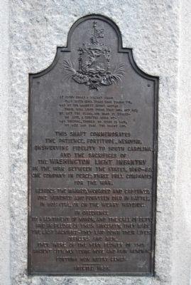 Washington Light Infantry Monument Marker. Click for full size. Washington Light Infantry Monument Marker image. Click for full size.