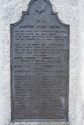Washington Light Infantry Monument Marker. Click for full size. Washington Light Infantry Monument Marker image. Click for full size.
