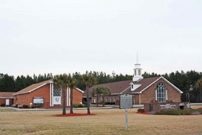 Enon Baptist Church and Marker image. Click for full size.