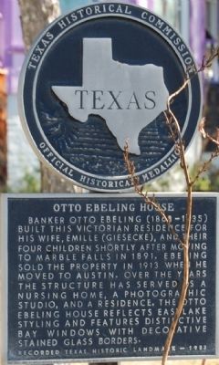Otto Ebeling House Marker. Click for full size. Otto Ebeling House Marker image. Click for full size.