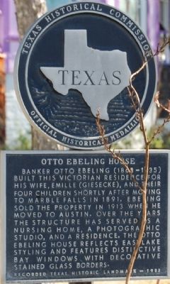 Otto Ebeling House Marker image. Click for full size.