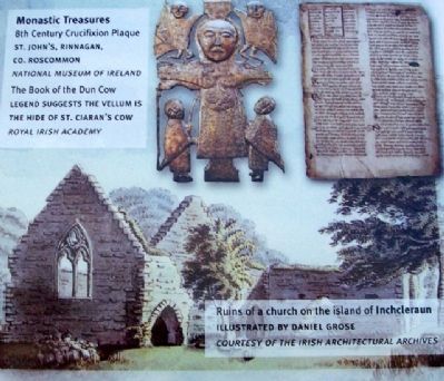 Ancient Ireland Depictions on Marker. Click for full size. Ancient Ireland Depictions on Marker image. Click for full size.