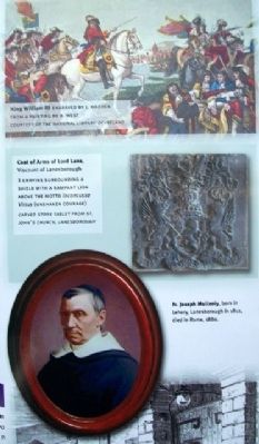 King William, Lord Lane, and Fr. Mullooly on Marker. Click for full size. King William, Lord Lane, and Fr. Mullooly on Marker image. Click for full size.