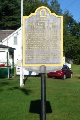 Ironville - Birthplace of the Electrical Age Marker image. Click for full size.