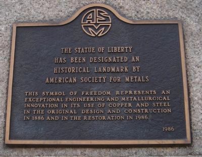 American Society for Metals Historical Landmark - 1986 image. Click for full size.