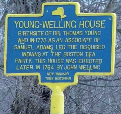 Young-Welling House Marker image. Click for full size.
