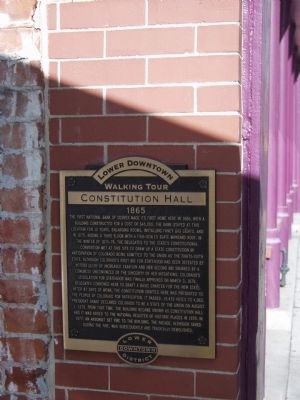 Constitution Hall Marker image. Click for full size.