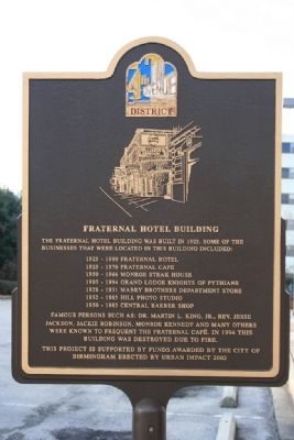 Fraternal Hotel Building Marker image. Click for full size.