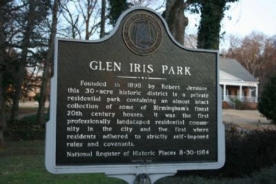 Glen Iris Park Marker image. Click for full size.