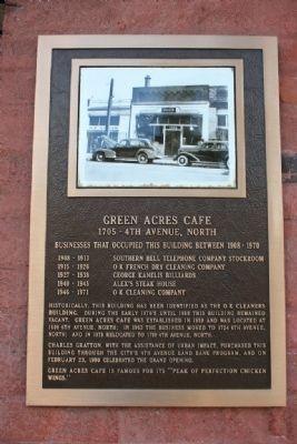 Green Acres Caf้ Marker. Click for full size. Green Acres Caf้ Marker image. Click for full size.