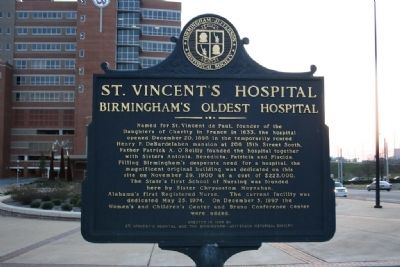 St. Vincents Hospital Marker image. Click for full size.