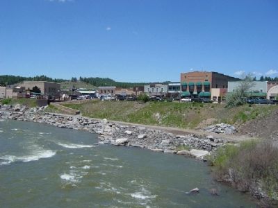 San Juan River and Downtown Pagosa Springs image. Click for full size.